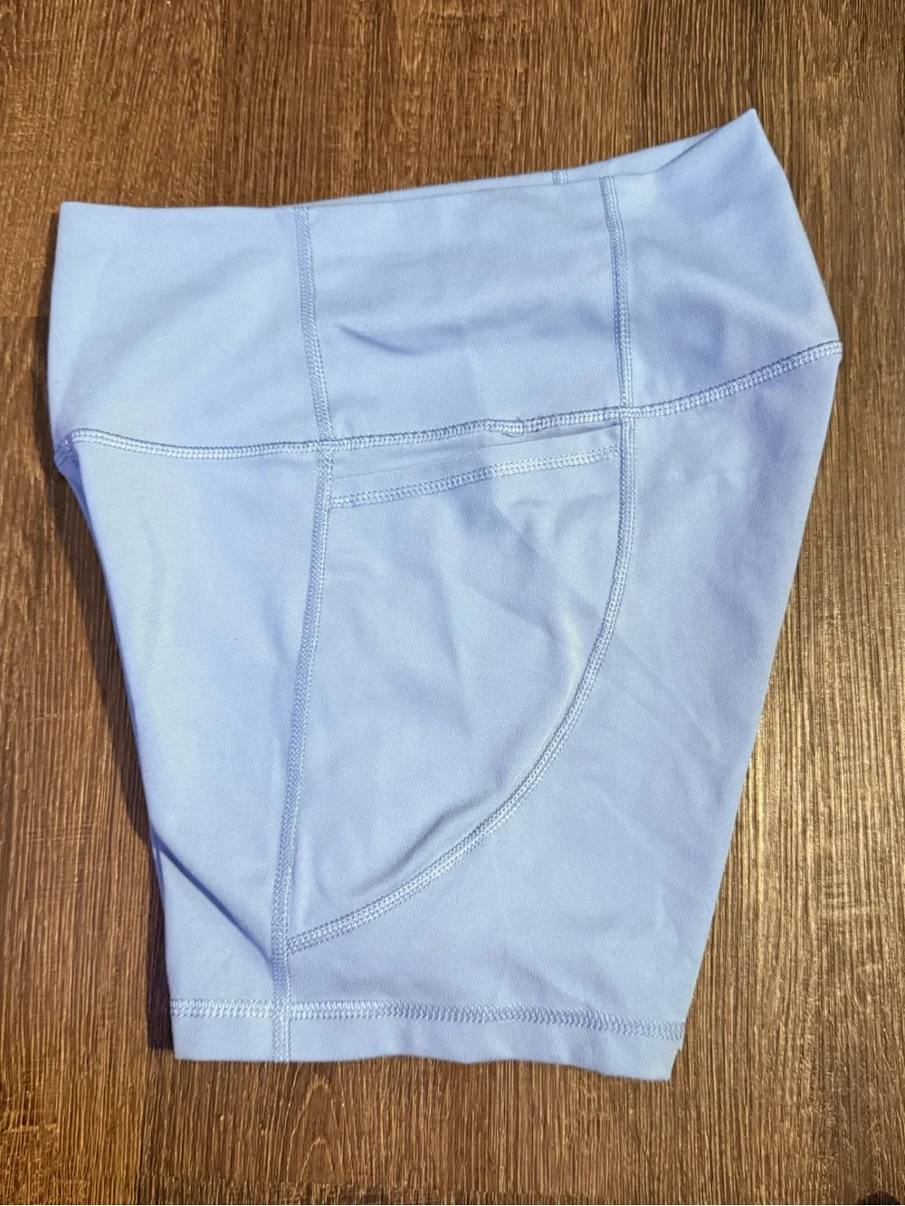 Yogalicious- Light Blue Biker Shorts